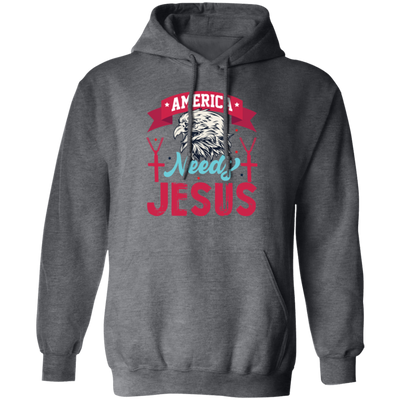 Eagle Icon, American Needs Jesus, American Eagle, Jesus Love Gift Pullover Hoodie