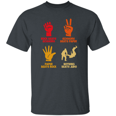 Rock Beats Scissors Beats Paper Beats Rock But Nothing Beats Judo Retro Unisex T-Shirt