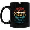 Birthday Vintage Legends Were Born In April 1983 Black Mug