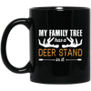 Hunting Antler Hunting Hunter Hunt Stag Deer Gift Black Mug