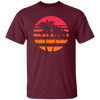 Summer Island Surfer Sea Beach Sun Gift, Palm Trees And Sunset