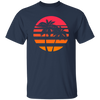 Summer Island Surfer Sea Beach Sun Gift, Palm Trees And Sunset