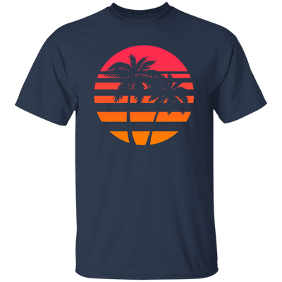 Summer Island Surfer Sea Beach Sun Gift, Palm Trees And Sunset