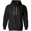 Fishing Rod, American Flag, Black Juneteenth, American Sport, Black History Pullover Hoodie