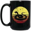 Snake Gift For Boyfriend Peligro Gevaar Danger Nature Black Mug