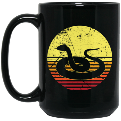 Snake Gift For Boyfriend Peligro Gevaar Danger Nature Black Mug