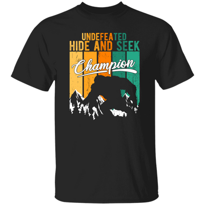 Funny Bigfoot Undefeated Hide And Seek Champion Unisex T-Shirt
