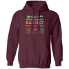 Retro Bassist Dad, Guitar Dad Gift, Love Music, Best Of Music Pullover Hoodie