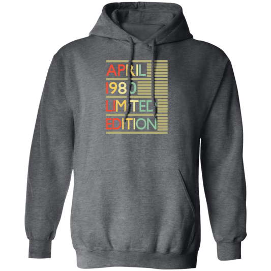 Birthday Gifts Women Men April 1980 Pullover Hoodie