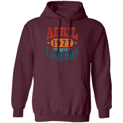 April 1977 Birth of Legend Birthday Gift Happy Lover Funny Pullover Hoodie