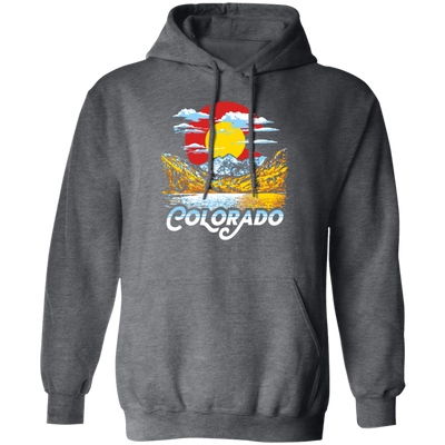 Colorado Gift, Oil Paint Art, Landscape Gift Colorado, Love Mountain And Moon Pullover Hoodie