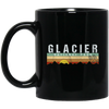 Glacier National Park, Camping Hiking, Love Glacier, Best Park Black Mug