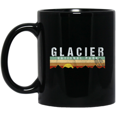 Glacier National Park, Camping Hiking, Love Glacier, Best Park Black Mug