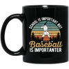 My Baseball, Retro Baseball, Bsaeball Design, Love Baseball, Best Sport Black Mug