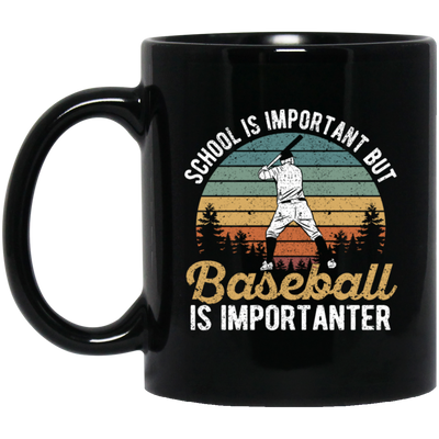 My Baseball, Retro Baseball, Bsaeball Design, Love Baseball, Best Sport Black Mug