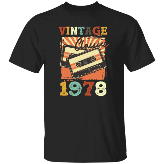 Vintage 1978, Birthday 1978 Retro, Classic Birthday Gift, Best Of 1978 Unisex T-Shirt