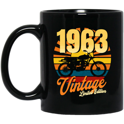 Vintage 1963 Gift, Motorbike Lover, Born In 1963, Limited Edition