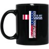 Jesus Is My Savior, Trump Is My President, Love My President Gift Black Mug