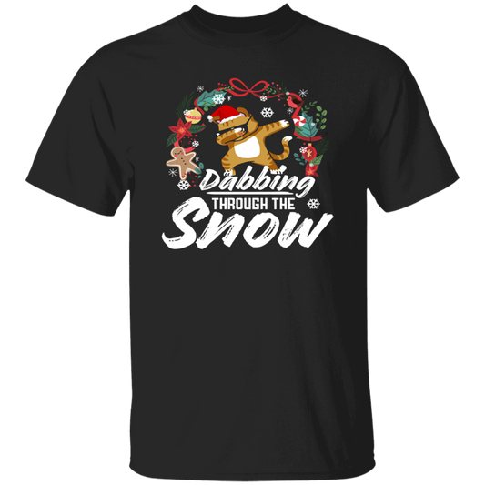 Dab Santa Cat Dabbing Through The Snow Ugly Christmas