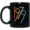 Birthday Gift Vintage 1979 Graphic Men Women Black Mug