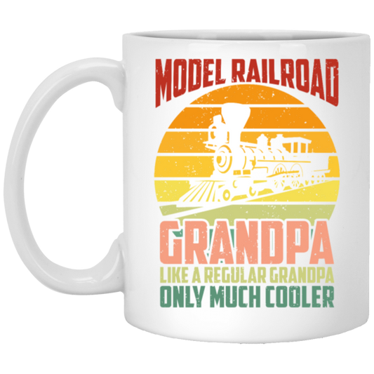 Model Railroad Grandpa, Train Loving Locomotive, Retro Locomotive