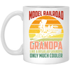 Model Railroad Grandpa, Train Loving Locomotive, Retro Locomotive