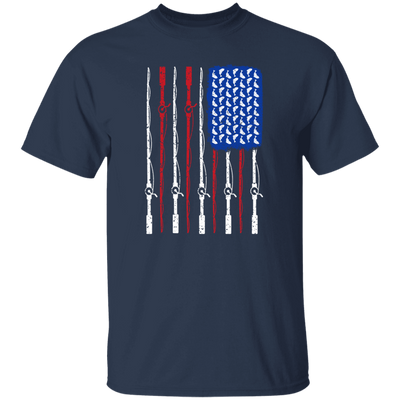 American Rod, Fishing American, Fisherman Lover, Fisherman Gift, Fish Rod Unisex T-Shirt