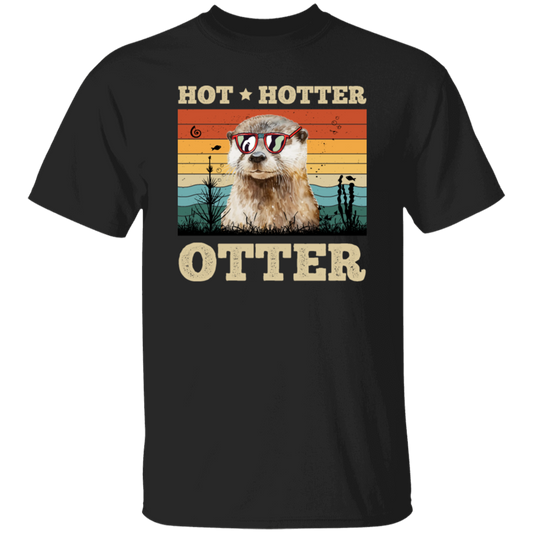 Hot Love Gift, Hotter Gift Retro, Seal Lover, Vintage Hot Otter