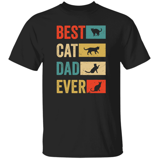 Retro Best Cat Dad Ever Cat Lovers Cat Dad