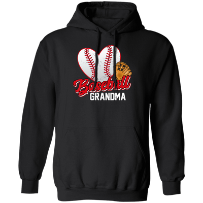 Love Baseball, Love Grandma, Best Baseball Gift For Grandma, Love Sport Pullover Hoodie