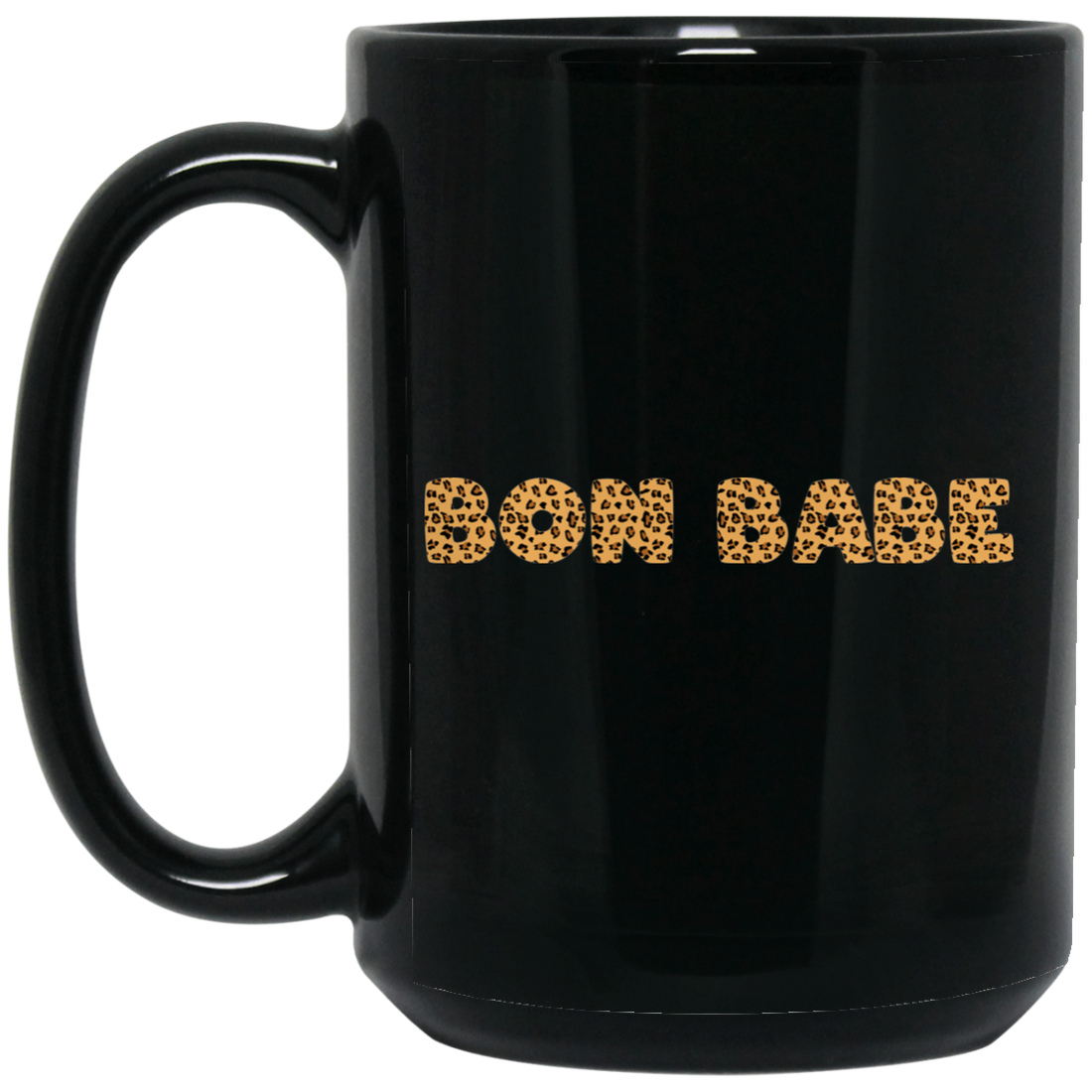 Bon Babe Leopard, Love Arbonne, Best Bonbabe Leopard Style Black Mug