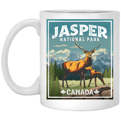 Love Jasper National Park Canada Lover Deer Vintage Look