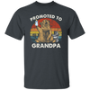 Vintage Promoted To Grandpa Bear, Bear Lover Gift In Vintage Unisex T-Shirt