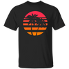 Summer Island Surfer Sea Beach Sun Gift, Palm Trees And Sunset