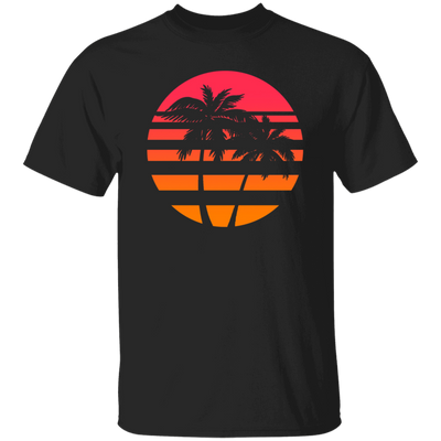 Summer Island Surfer Sea Beach Sun Gift, Palm Trees And Sunset