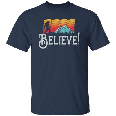 Retro Bigfoot, Believe Bigfoot Sasquatch, Retro Bigfoot Love Gift Unisex T-Shirt