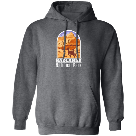 National Park Gift, Badlands Park Gift, Retro Badlands, Love National Parks Pullover Hoodie