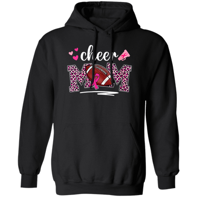 Mom Gift, Cheer Mom, American Football Gift, Rugby Football, Mom Love Sport Pullover Hoodie