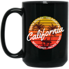 California Surfing Paradise Summer Mood With California Beach Black Mug