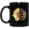 Love Nurse Critical Care Nurse Lover Sunflower Lover