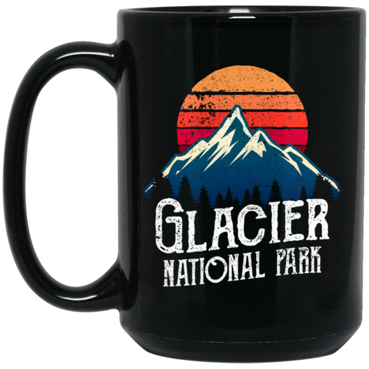 Retro Glacier National Park Montana Mountain