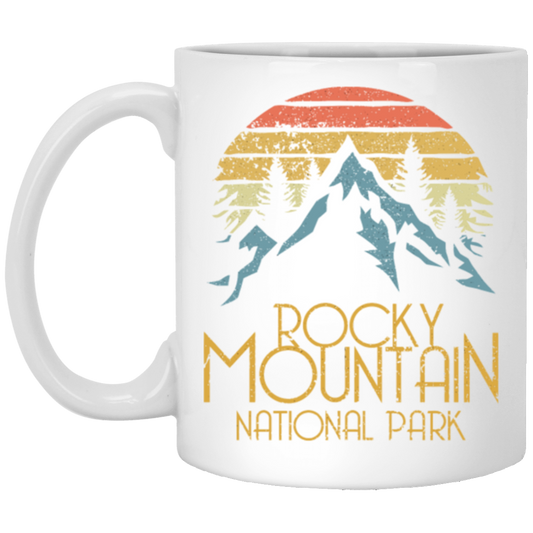 Vintage Rocky Mountains National Park Colorado Retro