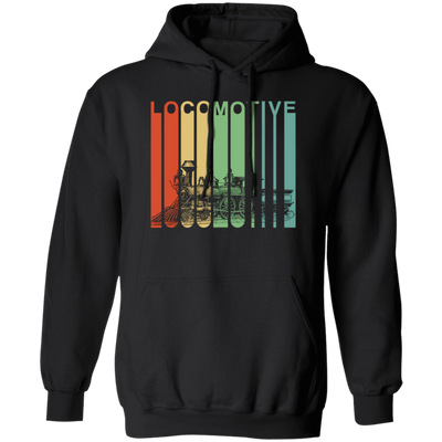 Vintage Train Hoodie Retro Steam Locomotive