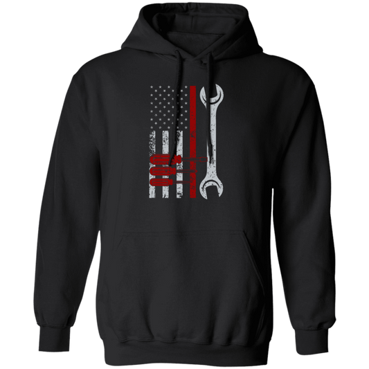 American Tool Gift, Patriotic Mechanic Gifts, Love Patriotics, American Lover Pullover Hoodie