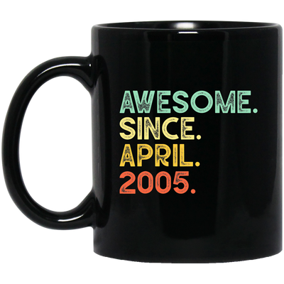 Awesome Since April 2005 Premium Black Mug