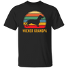 Wiener Grandpa Shirt Retro Wiener Dog