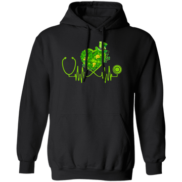 Shamrock Gift Irish Nurse St Patricks Day Stethoscope Heartbeat