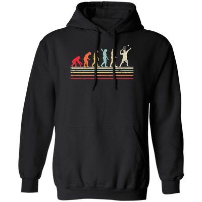 Retro Tennis, Funny Tennis Retro Style Pullover Hoodie