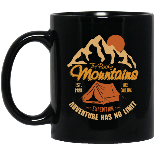 Vintage Retro Rocky Mountains Hiking Camping Gift