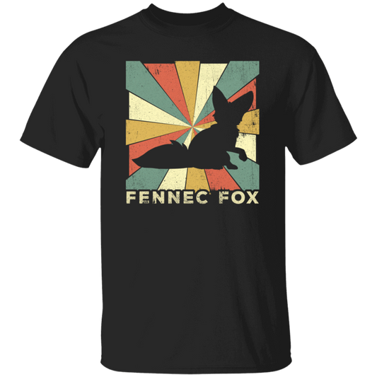 Retro Fennec Fox Lover Vintage Unisex T-Shirt